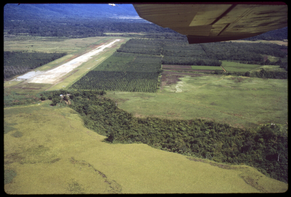 Aerial View of Landing Strip, Papua New Guinea