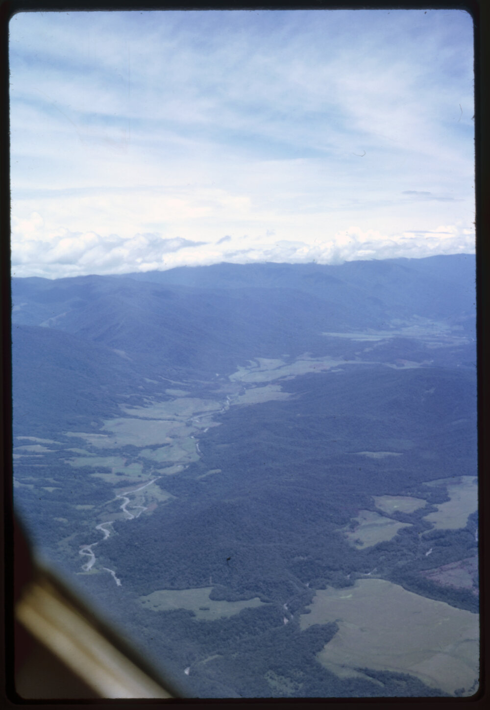 Aerial View of River and Mountains
