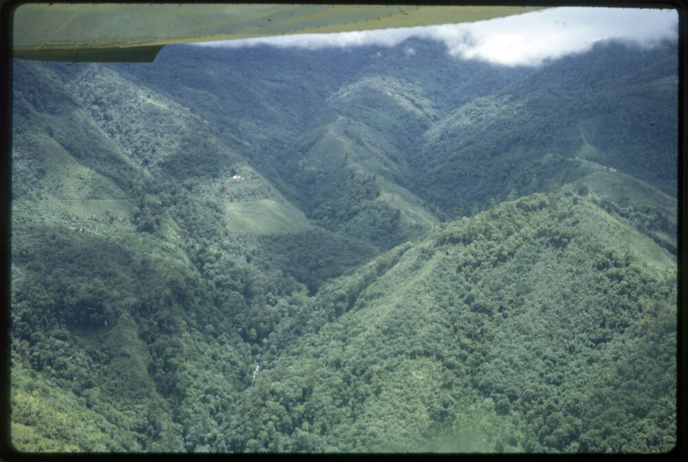 Aerial View of Mountainside, Papua New Guinea