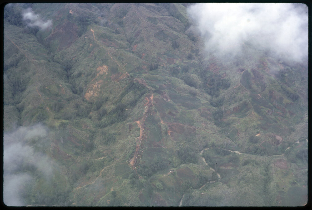 Aerial View of Goroka During Flight to Moresby