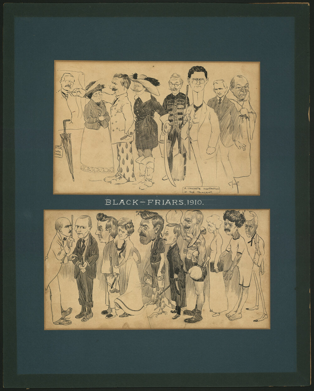 Caricatures of Sydney Teachers College Staff