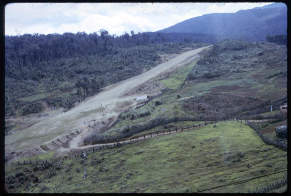 Aerial View of Dirt Road, Papua New Guinea