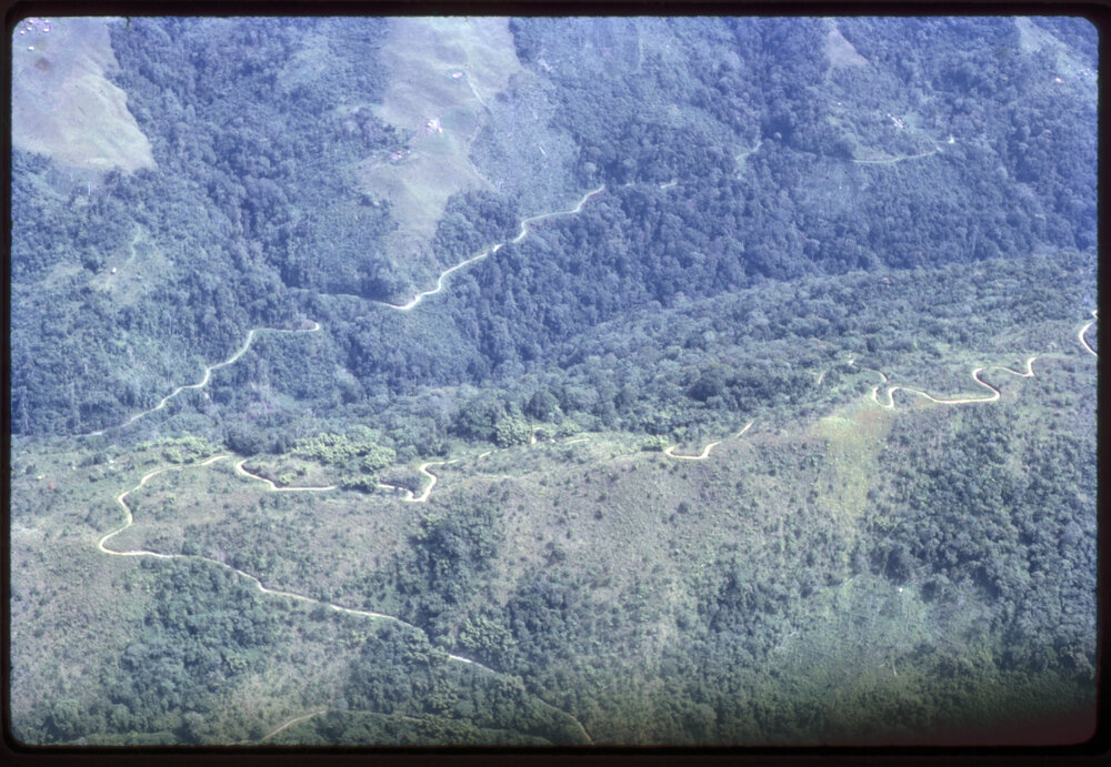 Aerial View of Mountainside, Papua New Guinea