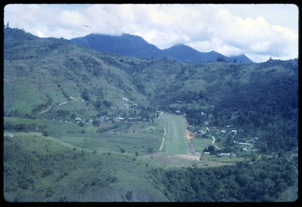 Aerial View Approaching Tapini