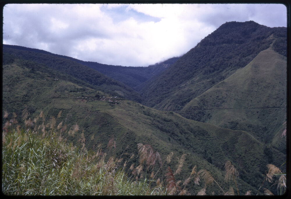 Mountains, with Village in Distance