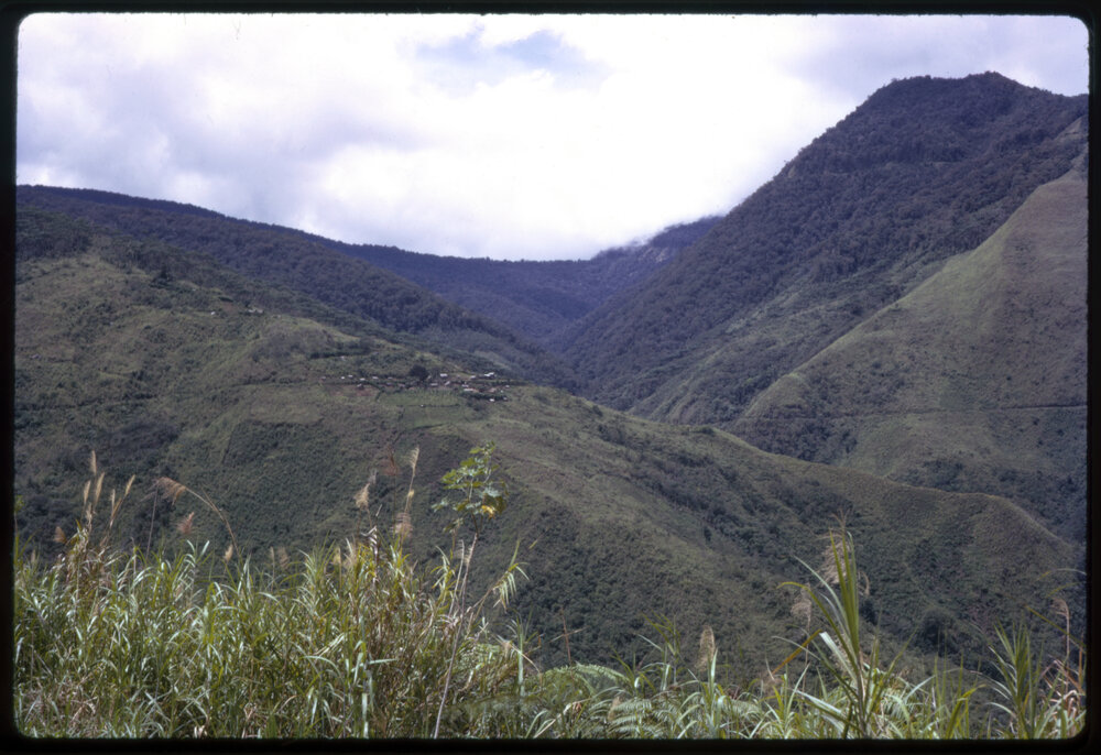 Mountains, with Village in Distance