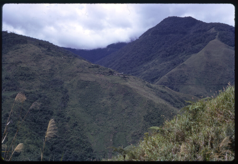 Mountains, with Village in Distance