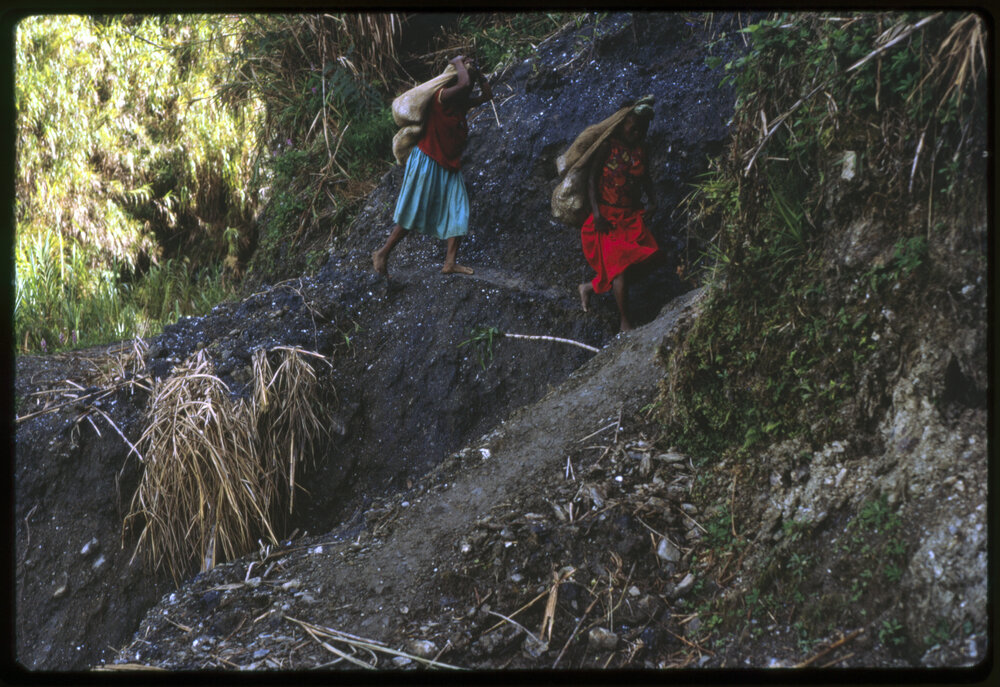 Two Women on Mountainside