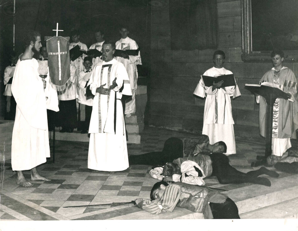 German Easter Play 'Ludus Resurrectione' Performed in the Great Hall