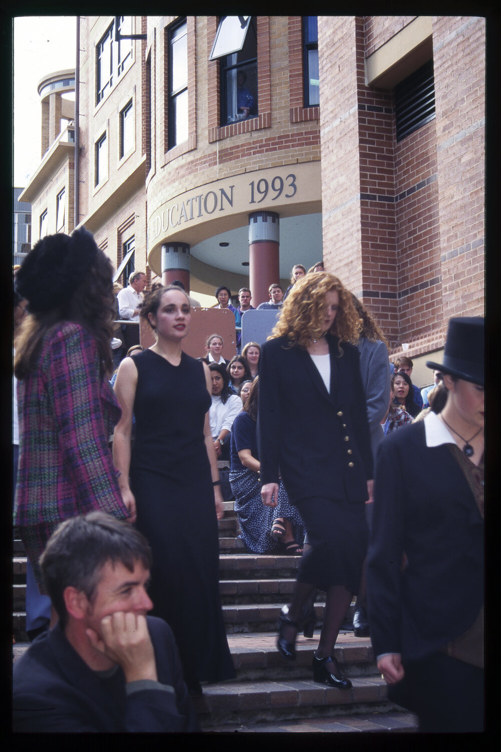 Students Outside Education Building