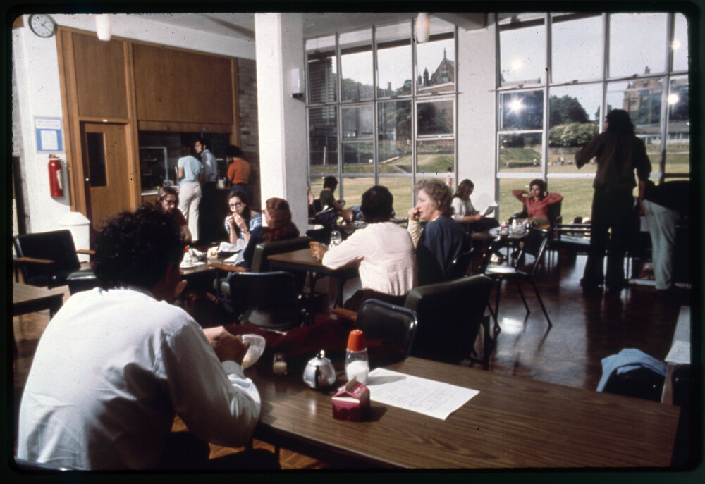 Students in Sports Centre Cafe (Later Known as Ralph's)