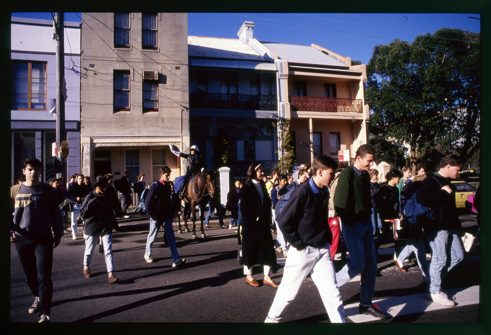 Students Crossing Abercrombie Street Walking to University