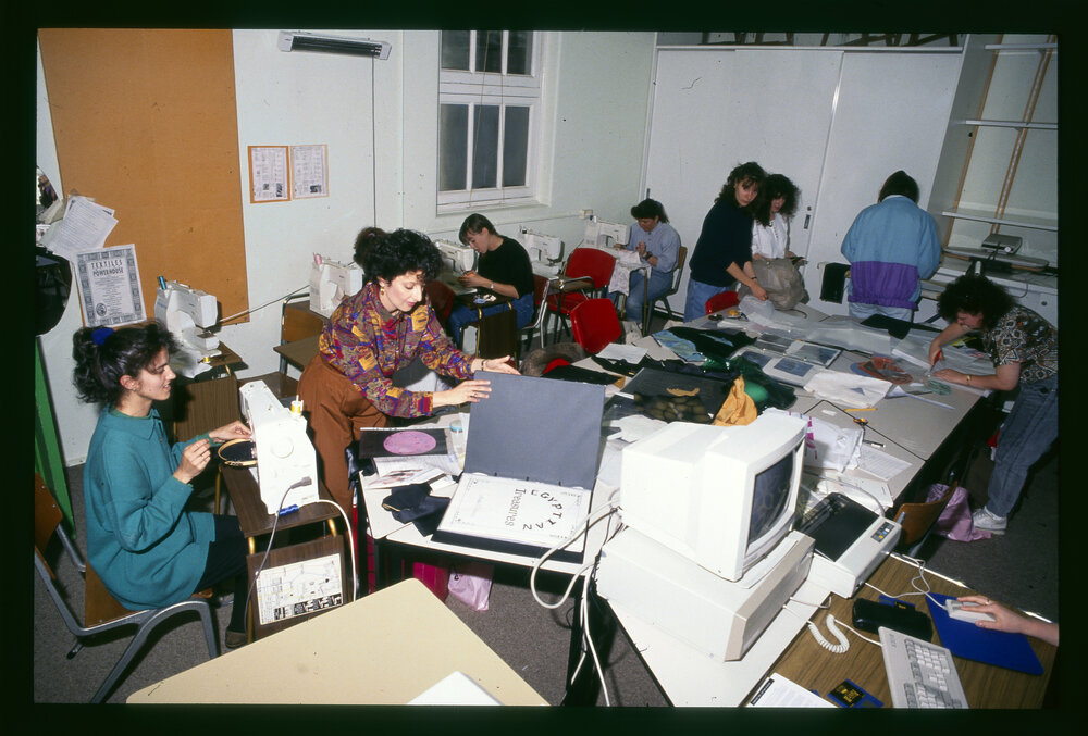 Education Students in Computer-Assisted Design, Textile Arts Class