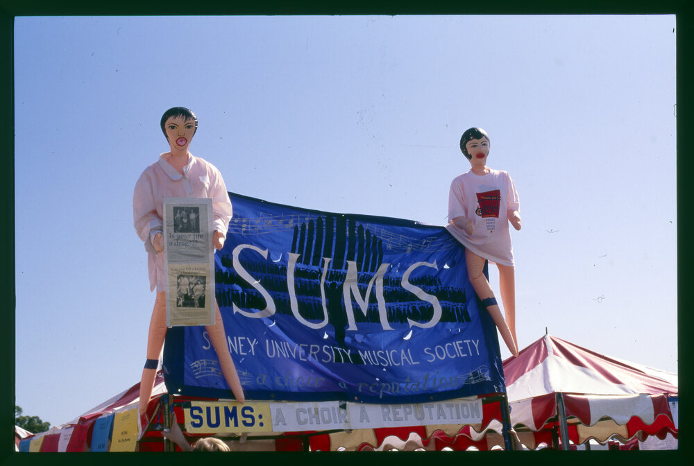 Sydney University Musical Society (SUMS) Stall at Orientation Week
