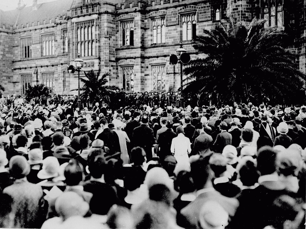 War Memorial Carillon Inauguration, Anzac Day 