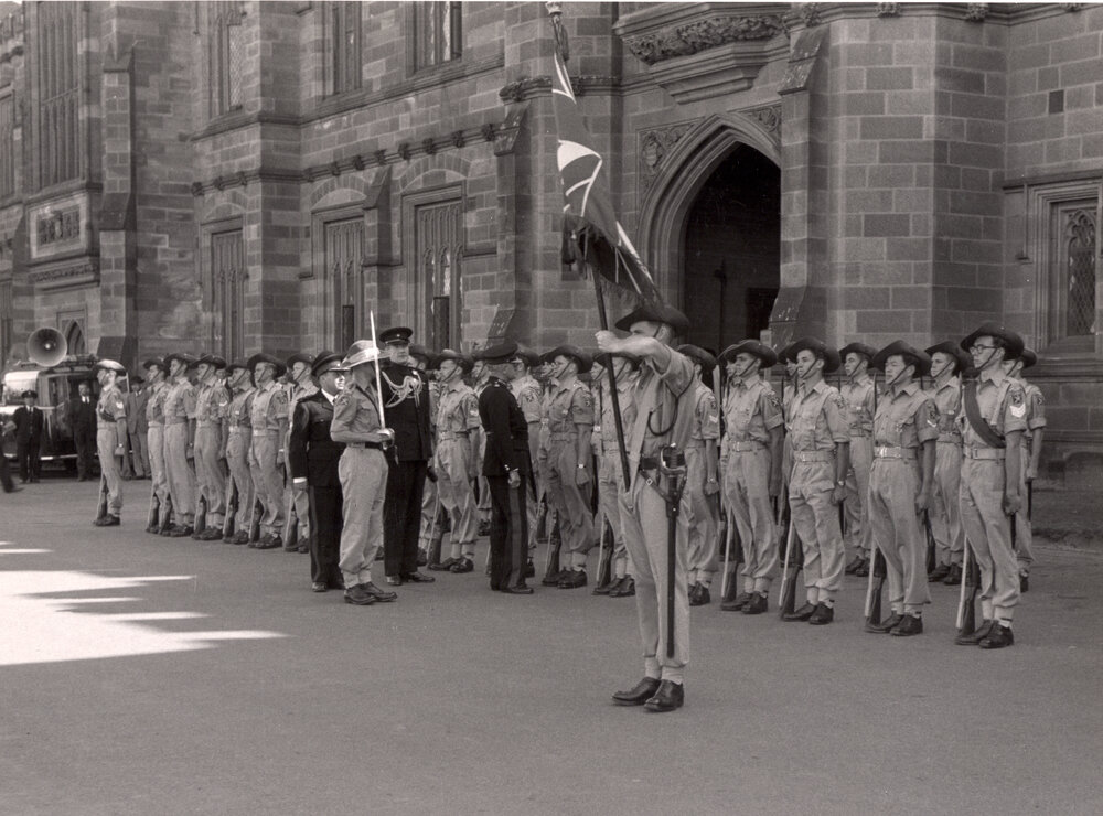 Governor General Sir William Slim During His Visit to the University