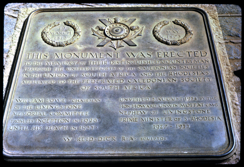 David Livingstone Statue Plaque, Victoria Falls