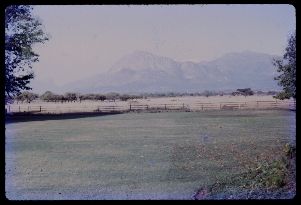 Fields with Mountains in Background