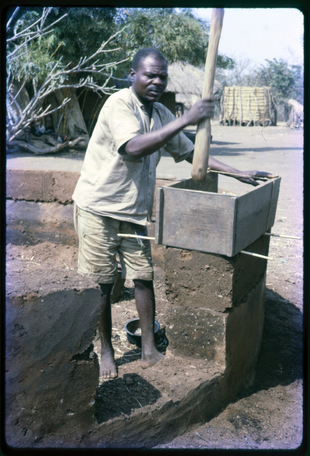 Man Makinga  Mud Brick