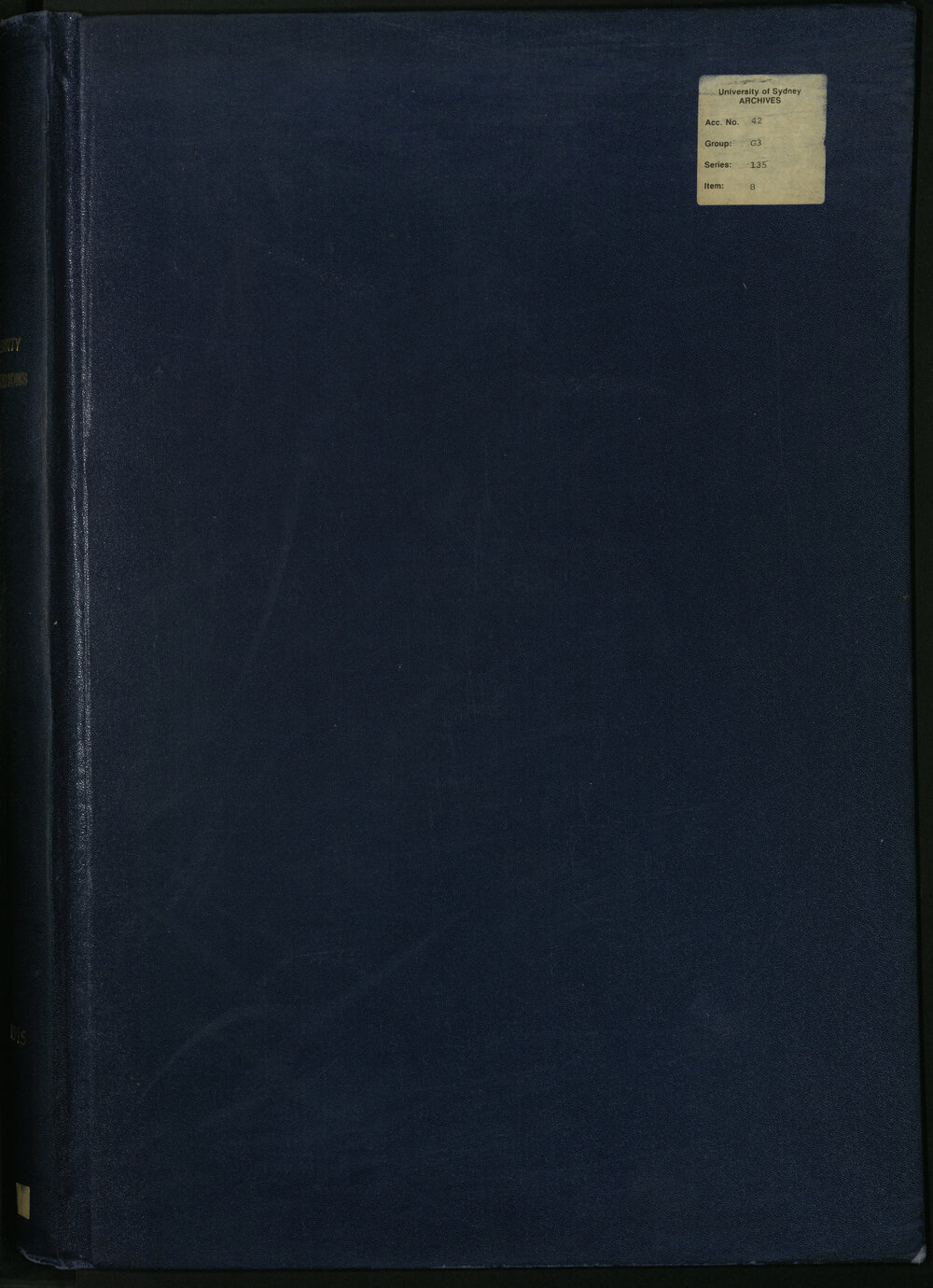 Examination Register, 1910 to 1915