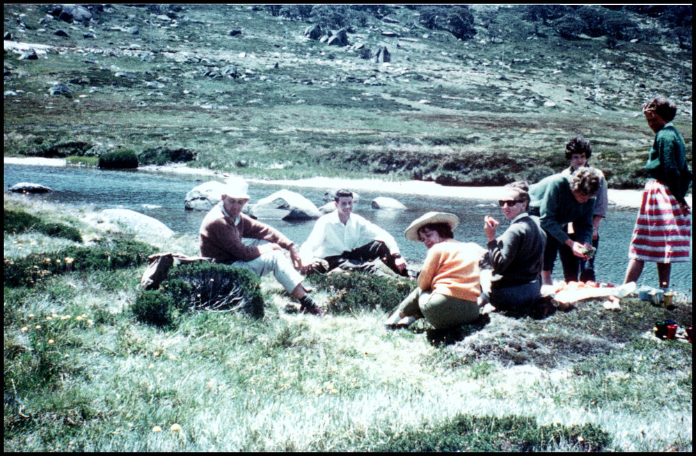 Lunch by Club Lake on Botany Kosciuszko Excursion