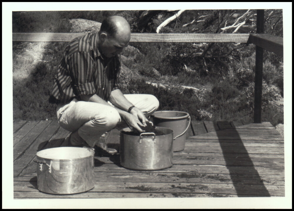 Potting Specimens on Botany Kosciusko Excursion