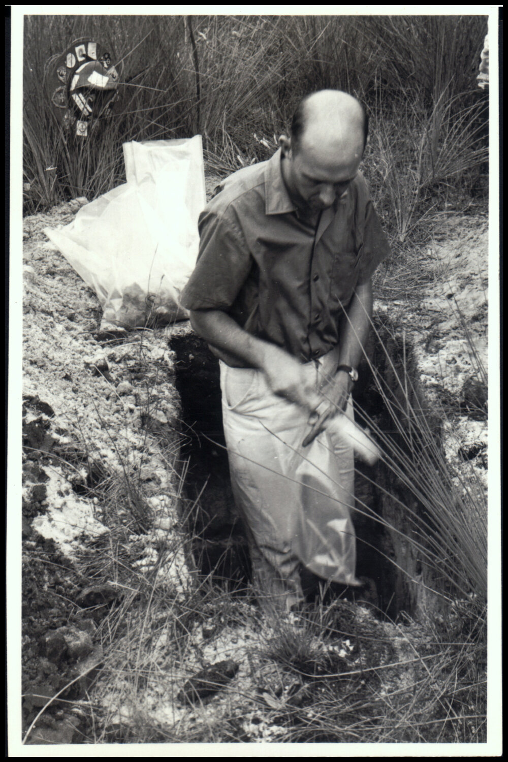 Peter Valder Collecting Specimens