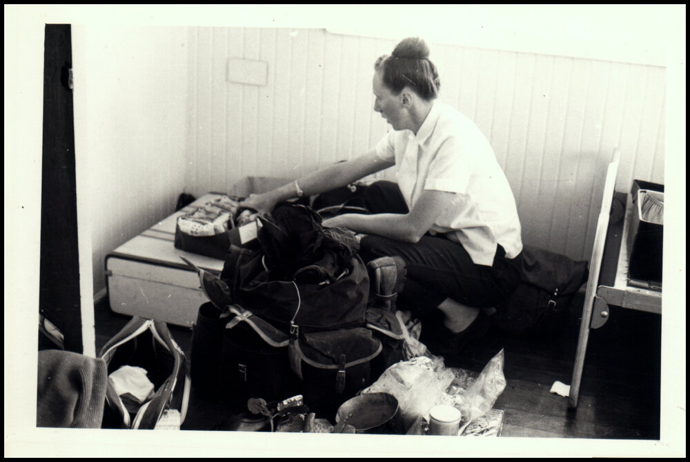 Helen Hewson Sorting Specimens
