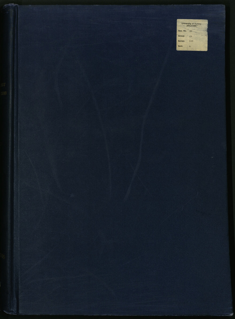 Examination Register, 1900 to 1905