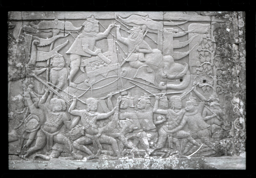 Bas-Relief at the Bayon Temple, Angkor Thom