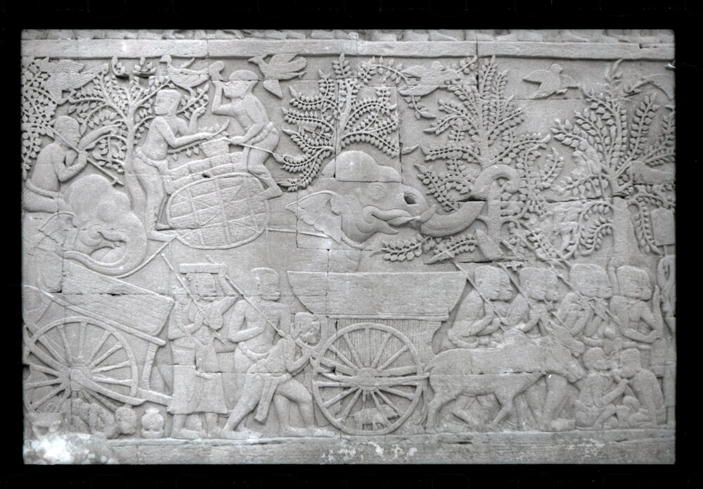 Bas-Relief at the Bayon Temple, Angkor Thom