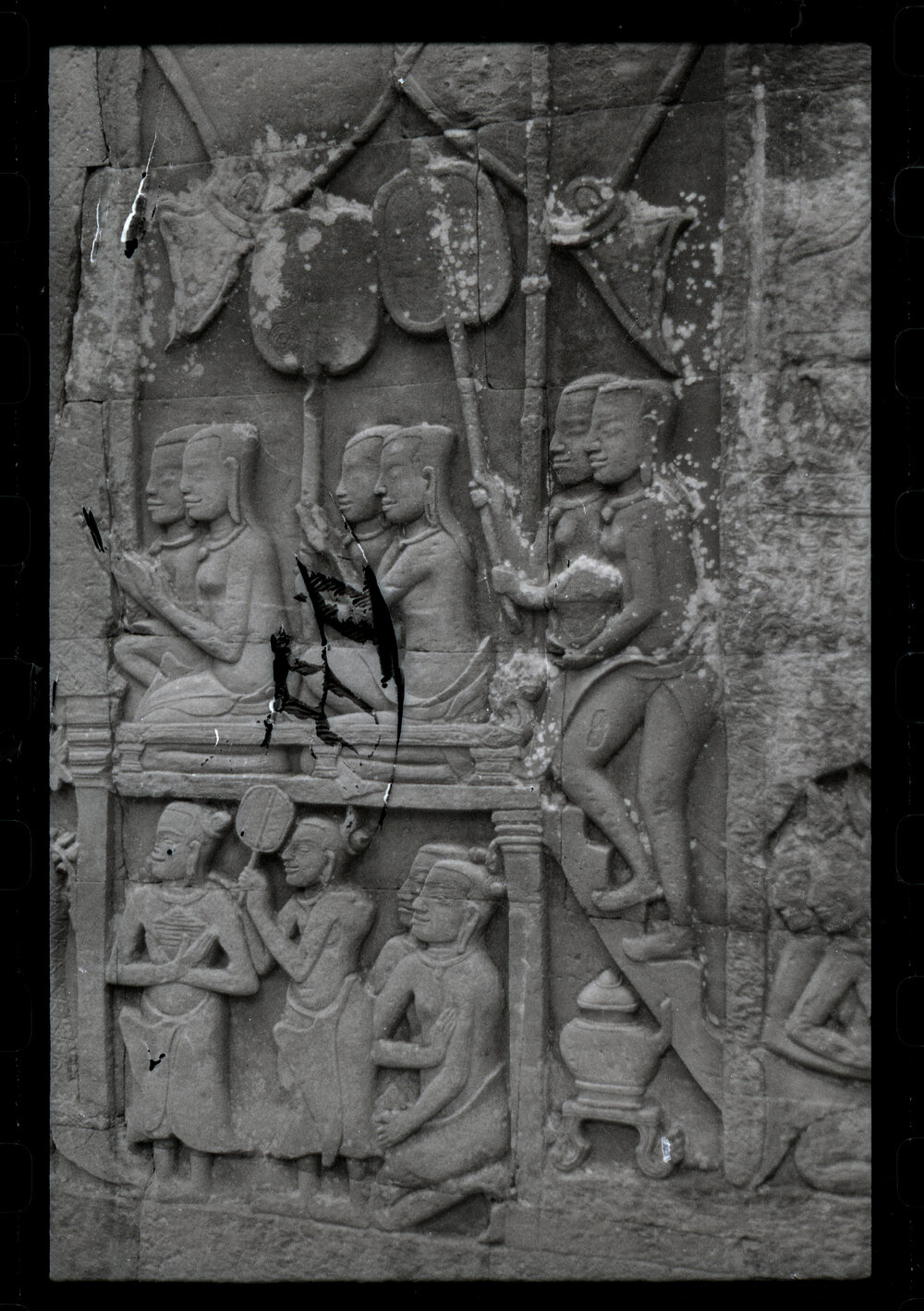 Bas-Relief at the Bayon Temple, Angkor Thom