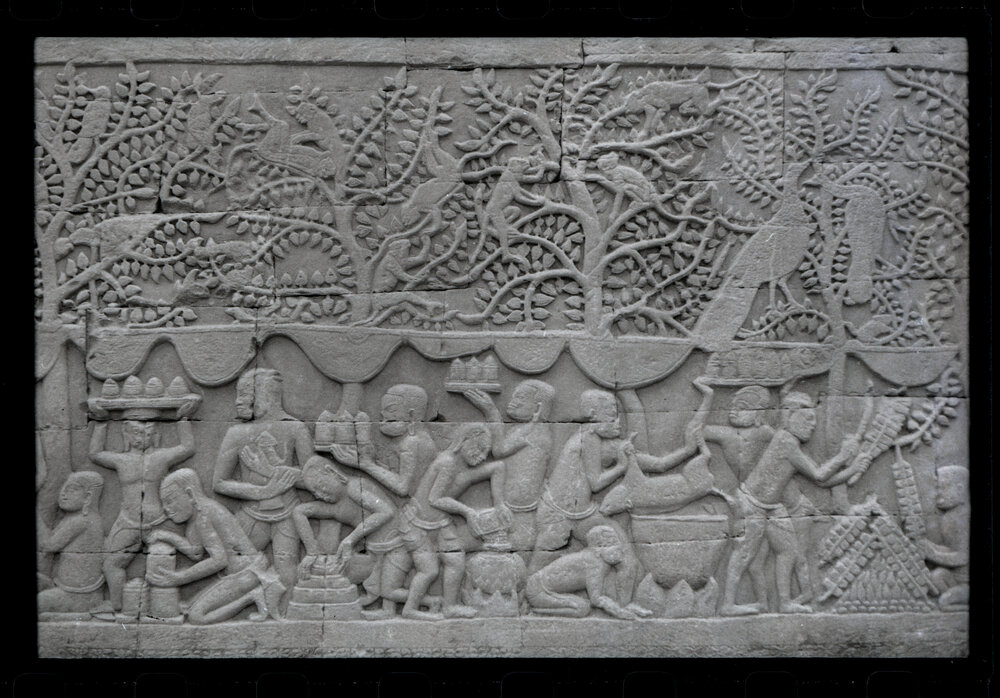 Bas-Relief at the Bayon Temple, Angkor Thom