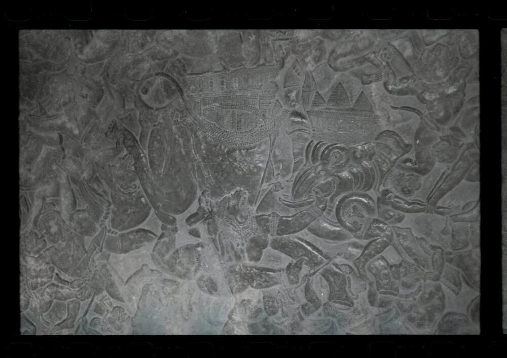 Bas-Relief at the Bayon Temple, Angkor Thom