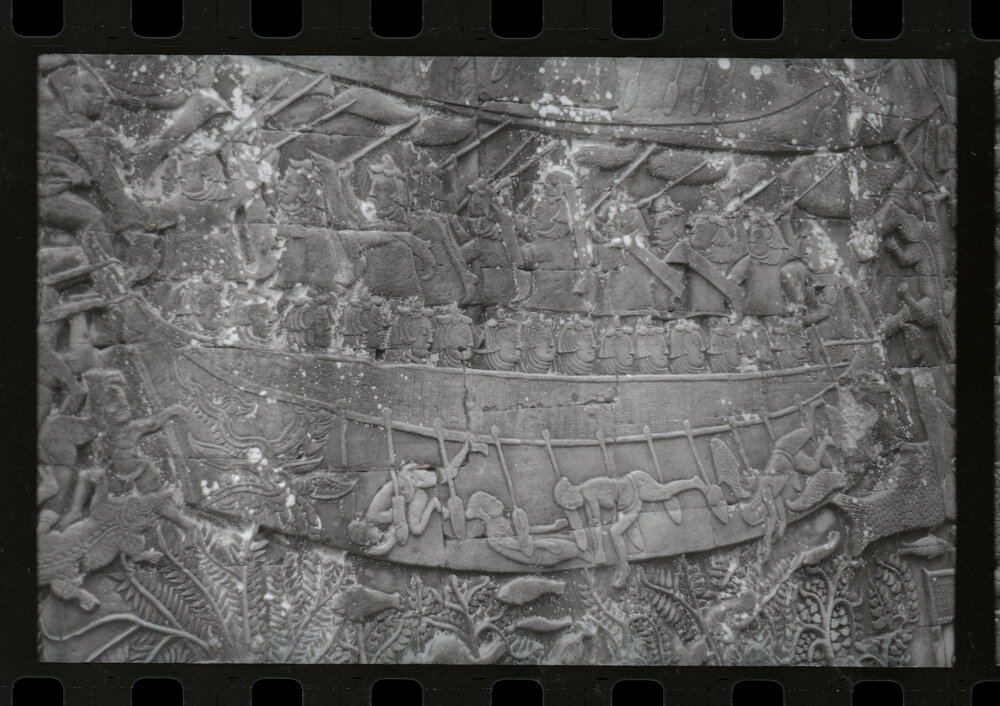 Bas-Relief at the Bayon Temple, Angkor Thom
