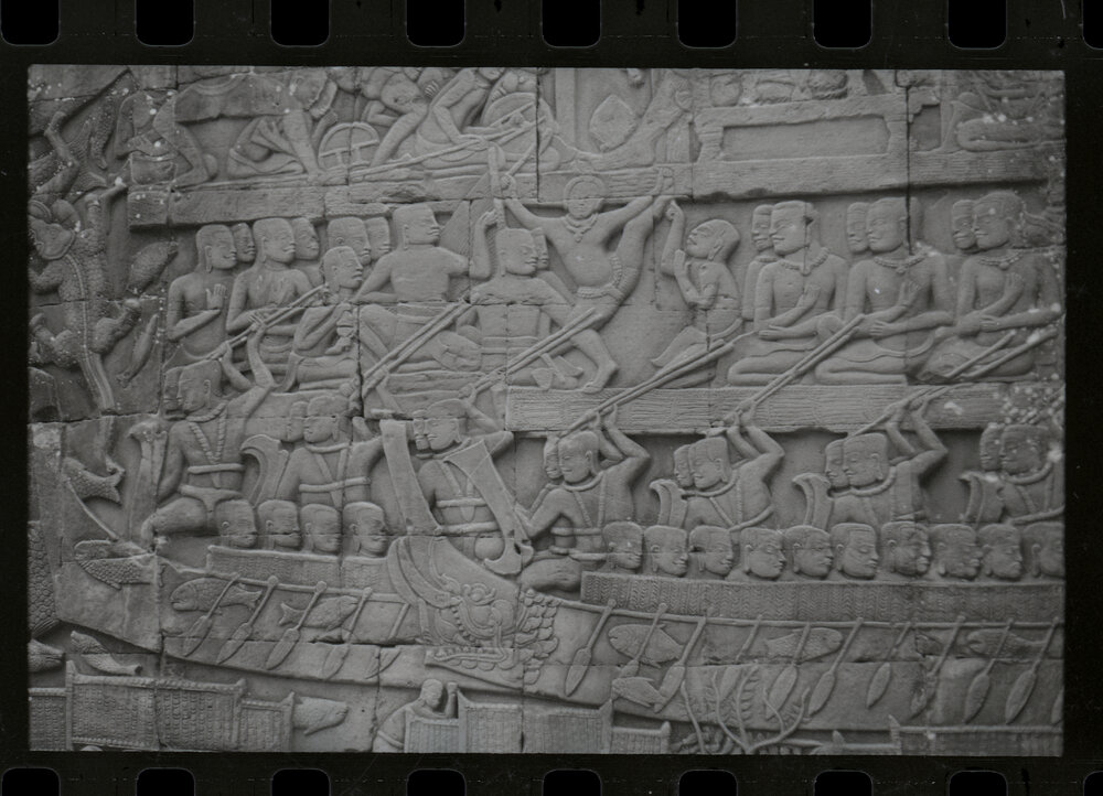 Bas-Relief at the Bayon Temple, Angkor Thom