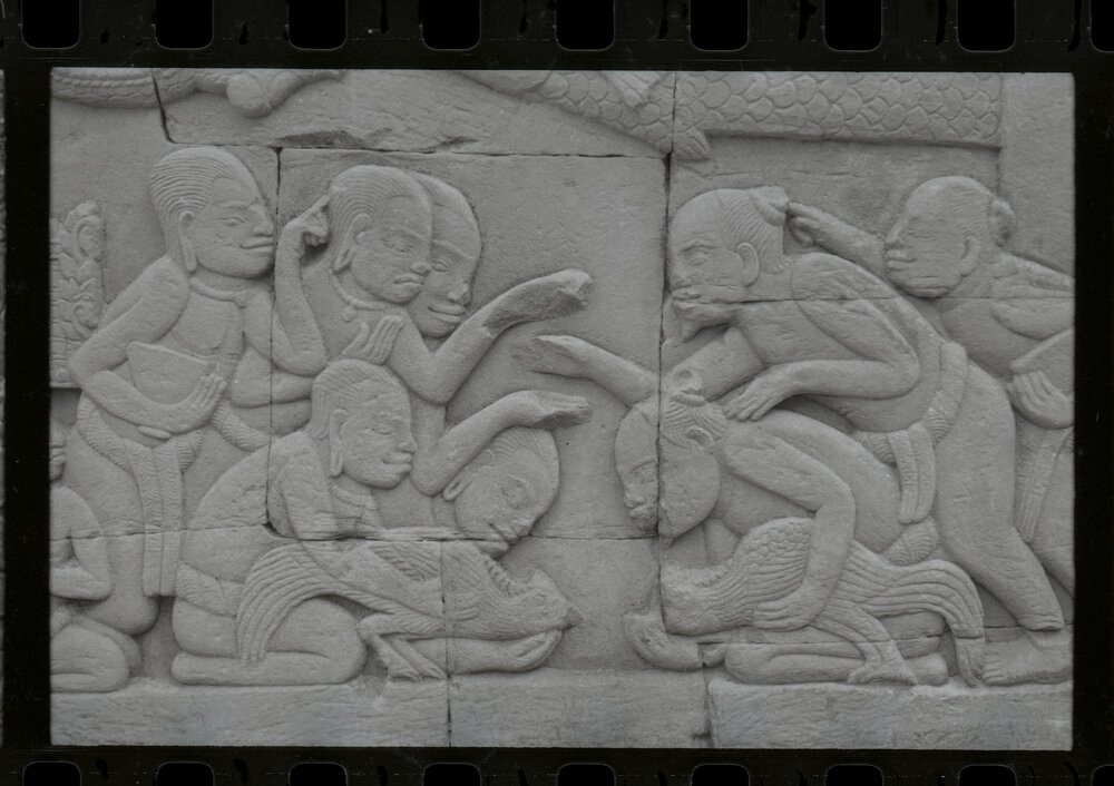 Bas-Relief at the Bayon Temple, Angkor Thom