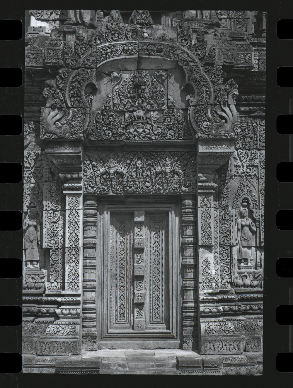 Door at the Banteay Srei Temple, Angkor