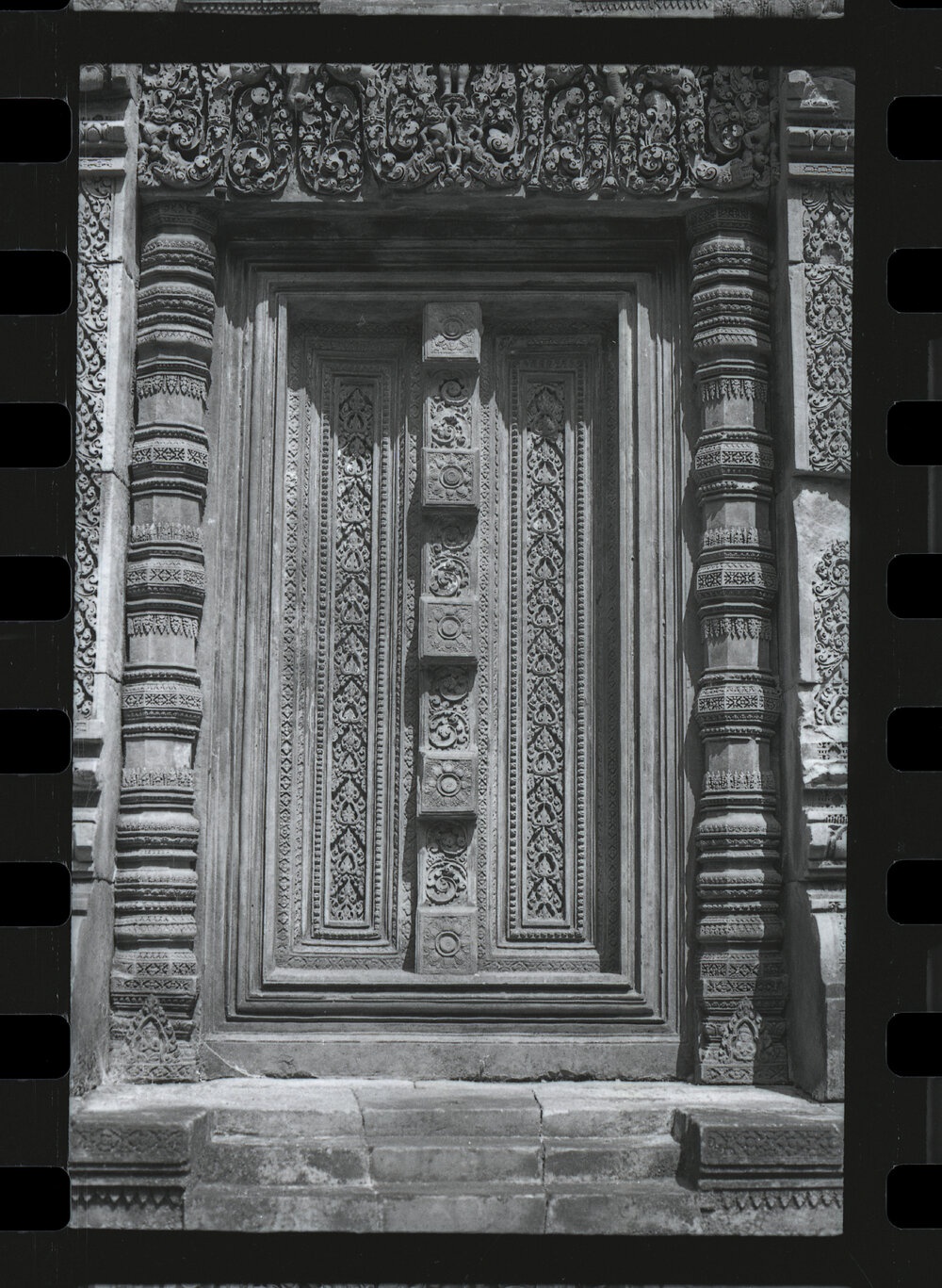 Door at the Banteay Srei Temple, Angkor