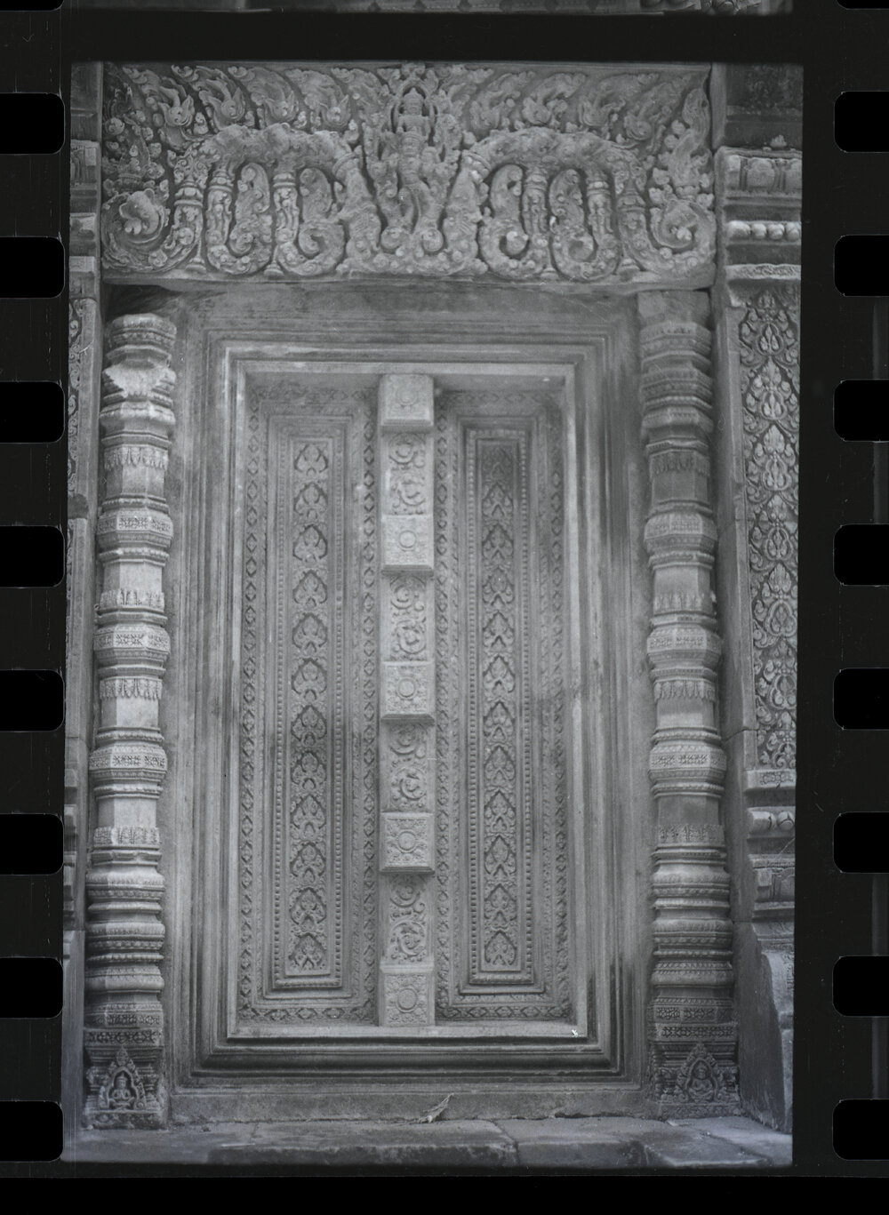 Door at the Banteay Srei Temple, Angkor