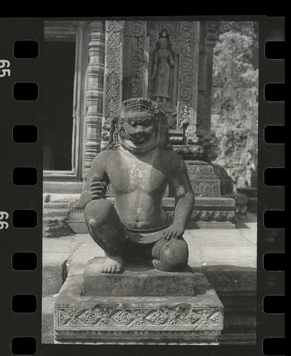 Sculpture at the Banteay Srei Temple, Angkor
