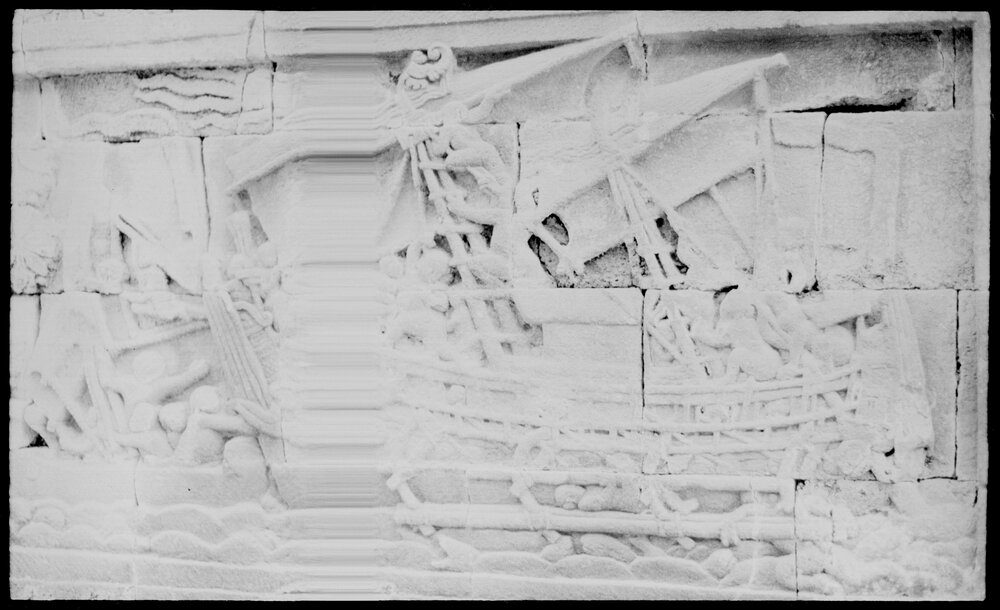 Relief at the Borobudur Temple, Central Java