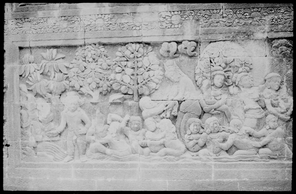 Relief at the Borobudur Temple, Central Java