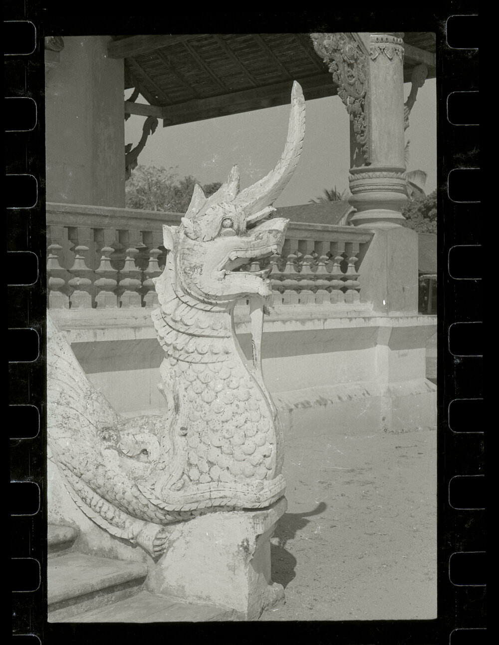 Naga Guardian Statue at Wat Phra Singh, Chiang Mai