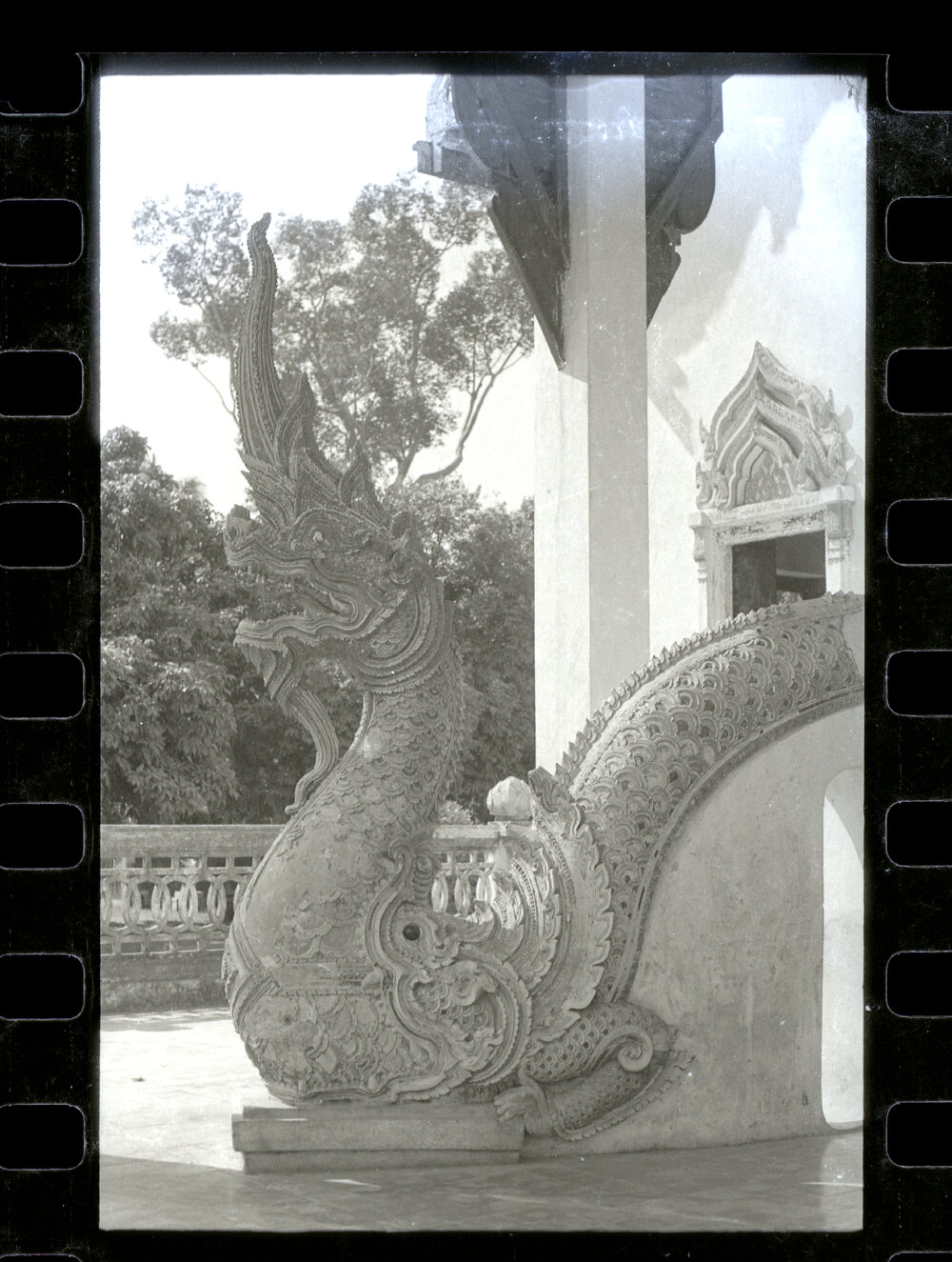 Naga Guardian Statue at Wat Phra Singh, Chiang Mai