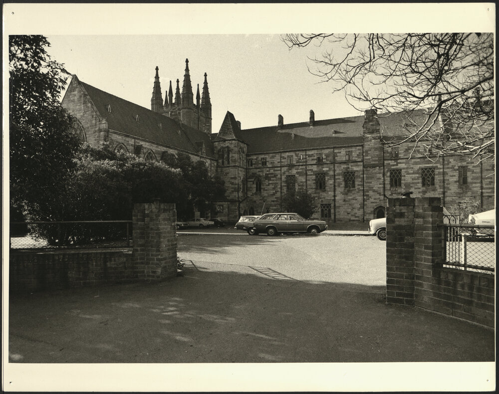 Entrance to St John's College with Car Park