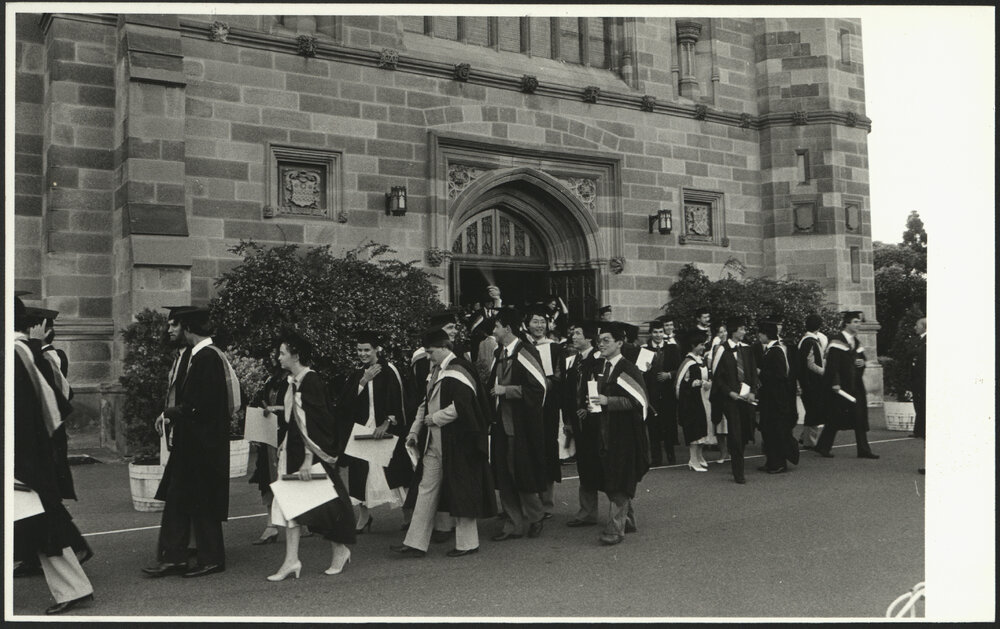 Dentistry and Veterinary Science Graduates Leaving the Great Hall After Their Graduation Ceremony