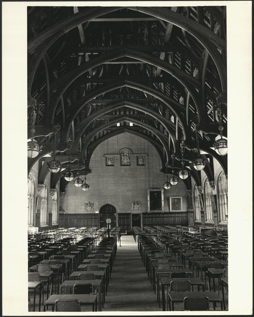 MacLaurin Hall Set Up for Examinations