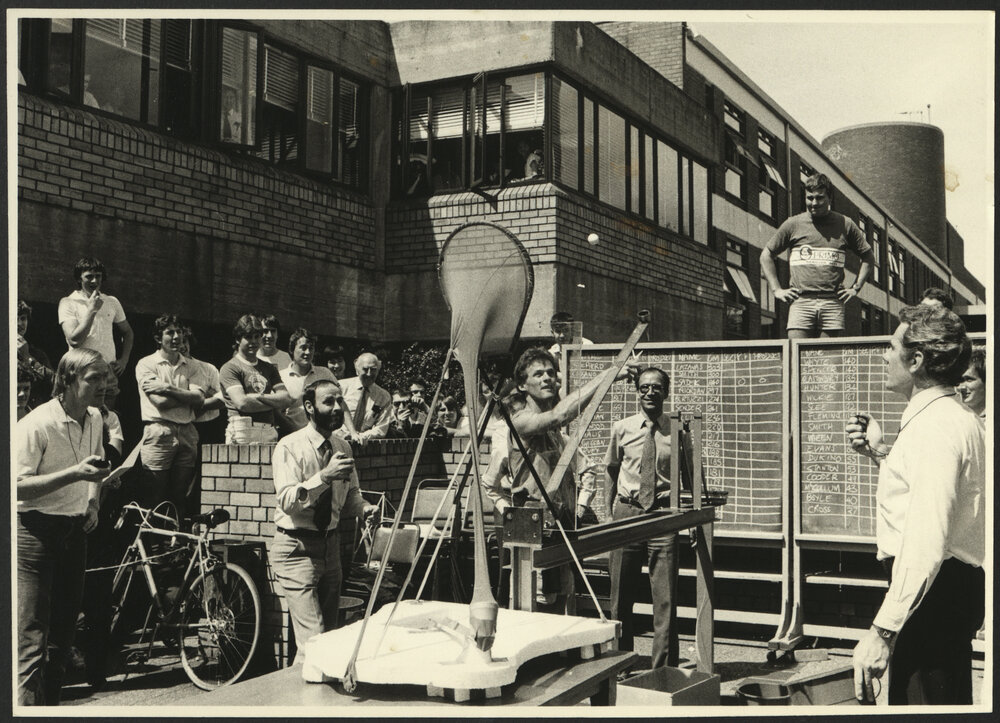 Students Showcasing Experiments During Annual Civil and Mining Engineering Design Competition