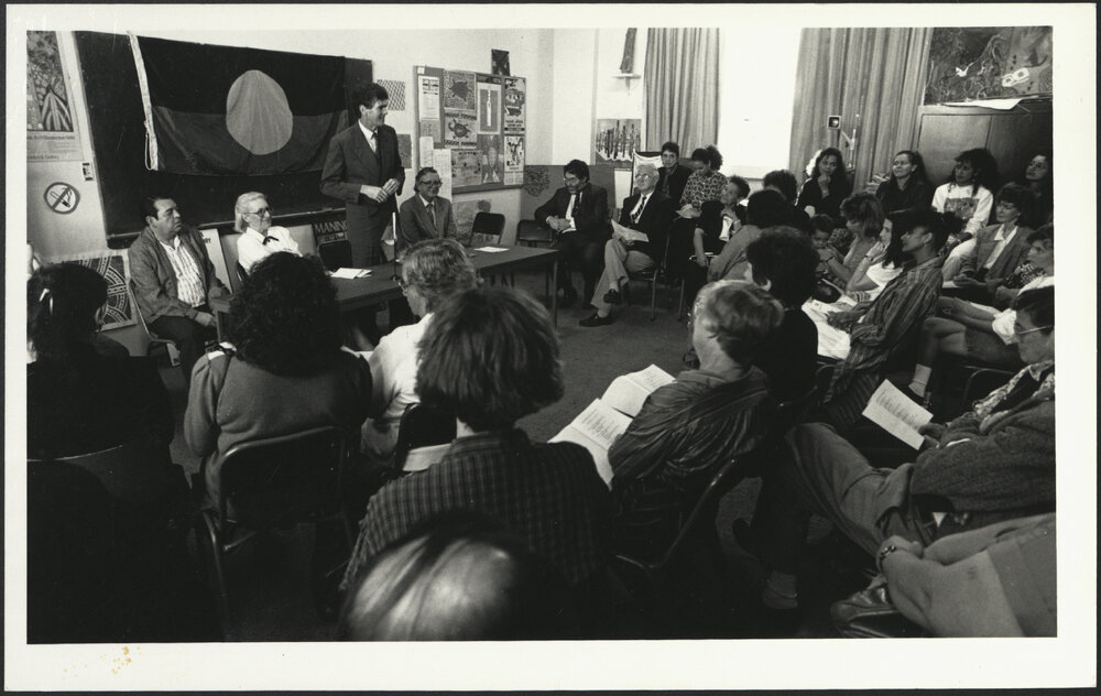 Tony Metherell, Former Minister for Education and Youth Affairs at the Opening of the Aboriginal Education Centre